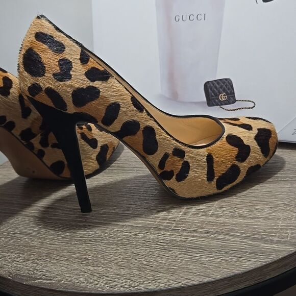 Talbots Pony Hair Cheetah Print Pumps - Picture 10 of 10